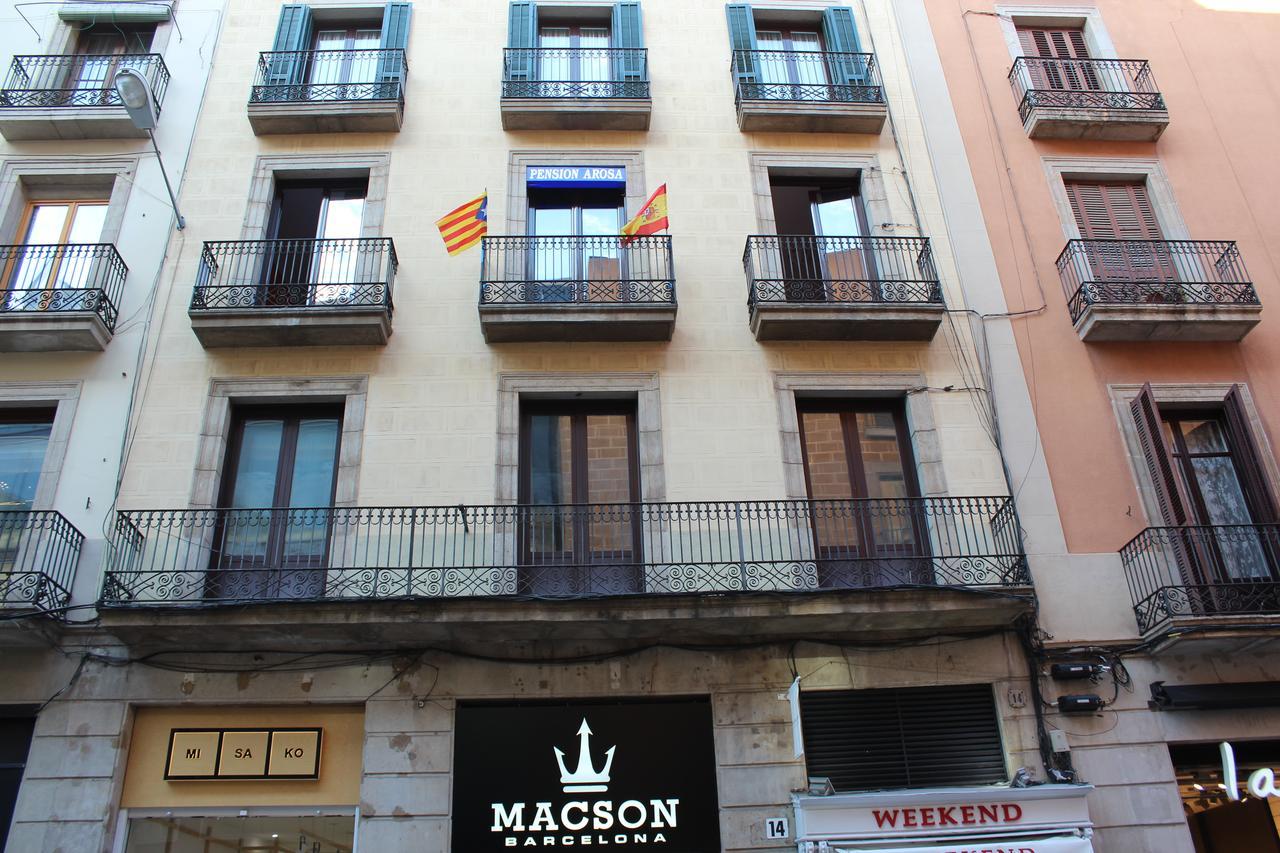 Pension Arosa Barcelona Bagian luar foto